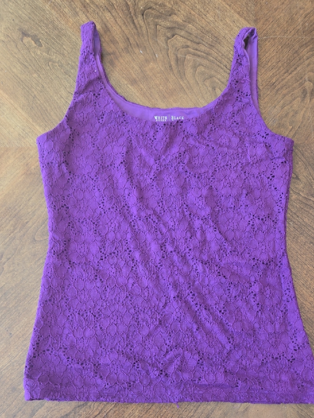 White House Black Market Vibrant Purple Lace Tank